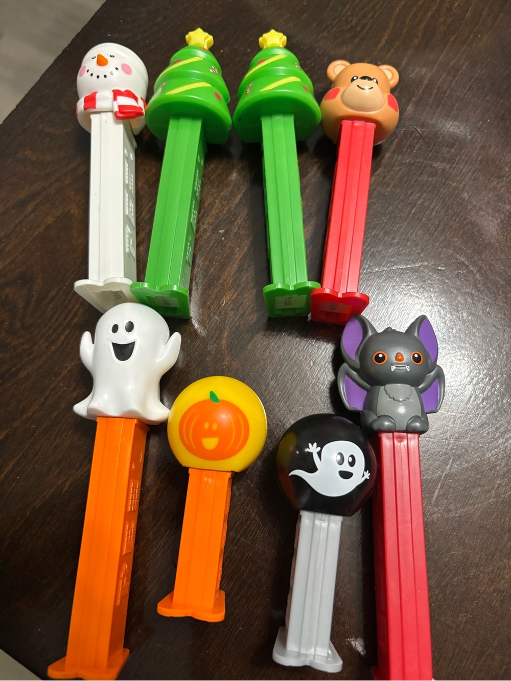 Holiday Kids Character Candy Dispensers - Green, Orange, White, Red, Black
